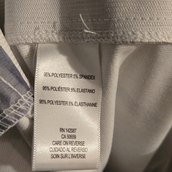 Simply Noelle White & gray stretchy Leggings szL/XL - Picture 7 of 7